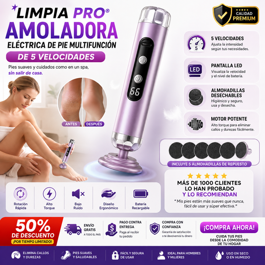 KIT Amoladora eléctrica de pie multifunción de 5 velocidades -  LimpiaPro®️