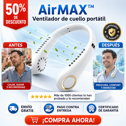 AirMAX™ Ventilador de cuello portatil