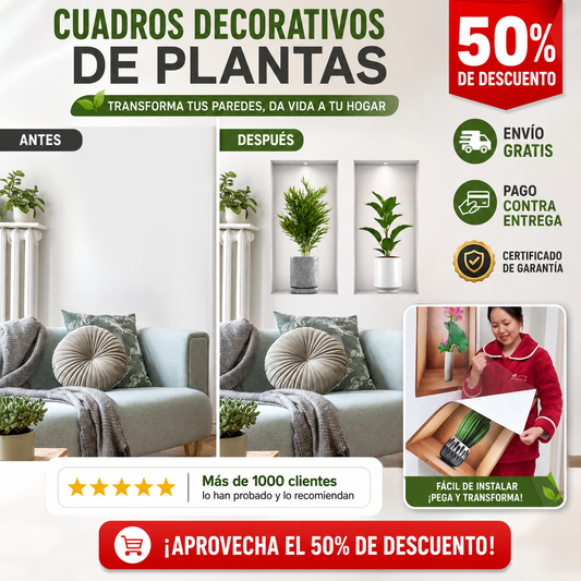 Cuadros decorativos de plantas