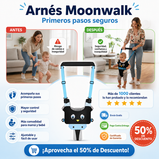 Arnes moonwalk – primeros pasos seguro