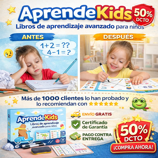 AprendeKids - Libros de aprendizaje avanzado para niños INCLUYE OBSEQUIO