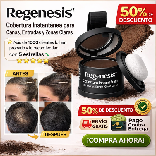 Regenesis® Cobertura Instantánea para Canas, Entradas y Zonas Claras - A prueba de agua, no mancha, no se corre