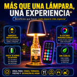 Bottel® Lampara led de 30 mil lumenes, control remoto via bluetooth con 16 colores, 18 horas de bateria, adaptable en botellas y cualquier espacio sin cables, ni conexiones molestas