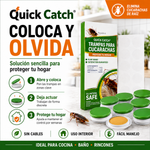 Quick catch®️ trampas para cucarachas, asesino de cucarachas para interiores, asesino de cucarachas para el hogar, apto para niños y mascotas