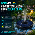 SolarJet | Fuente Solar Flotante Inteligente - Bomba de agua de fuente solar para piscina con energía solar para baño, jardín, estanque, piscina, al aire libre (1.4 Watios de potencia y bateria de 2000 mAh)