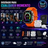 Smart Watch + 5 correas + Air Pods Pro + powerbank inalambrico + cargador de iphone para hombres y mujeres