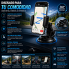 Car Phone Holder 360 Soporte antideslizante para teléfono móvil con fijación por ventosa y rotación ajustable; apto para el salpicadero del coche, permite orientar la pantalla en horizontal o vertical y es compatible con iPhone y Android