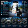 Car Phone Holder 360 Soporte antideslizante para teléfono móvil con fijación por ventosa y rotación ajustable; apto para el salpicadero del coche, permite orientar la pantalla en horizontal o vertical y es compatible con iPhone y Android
