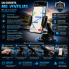 Car Phone Holder 360 Soporte antideslizante para teléfono móvil con fijación por ventosa y rotación ajustable; apto para el salpicadero del coche, permite orientar la pantalla en horizontal o vertical y es compatible con iPhone y Android