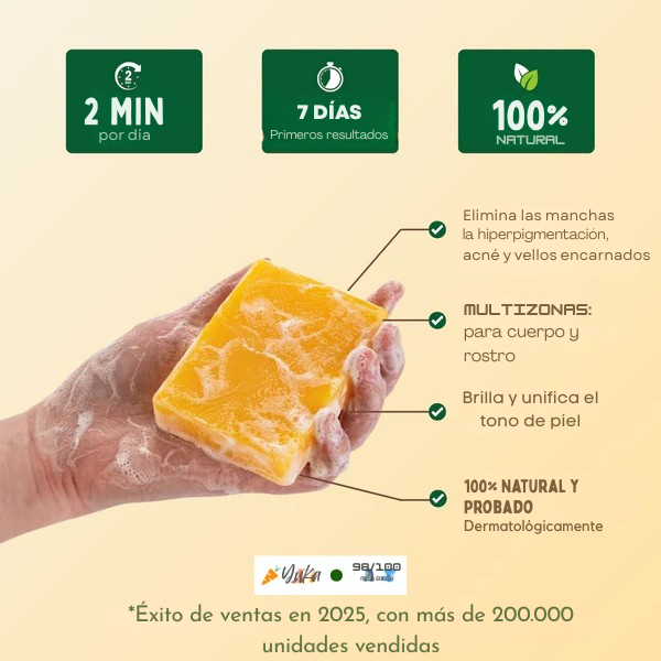 Jabón Radiante de Curcuma