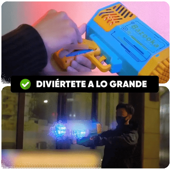 Bazooka Burbujas Divertida