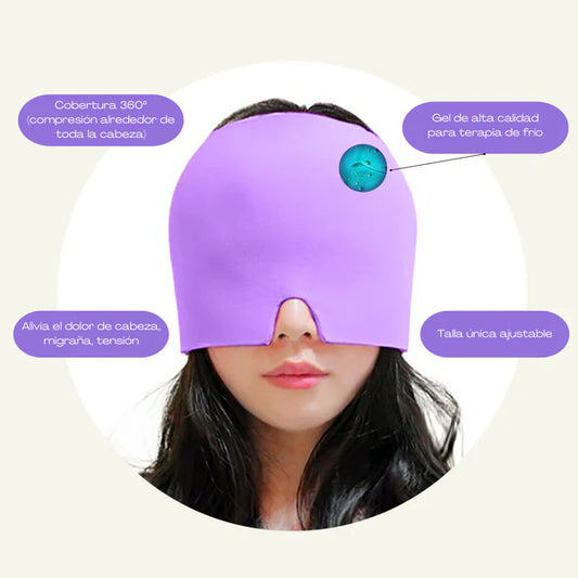 GORRO EN GEL ANTI MIGRAÑA HERBAL MEDICINAL MILAGROSO