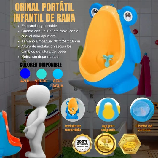 PipiPal™ | Orinal Portátil Infantil De Rana 🚽🐸