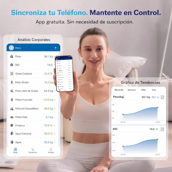 Báscula Inteligente Alcedo para Hogar