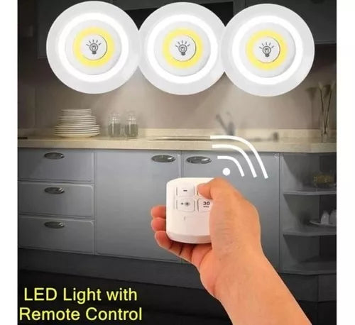 Luces LED mágicas Inalámbricas - KIT x 3 unidades