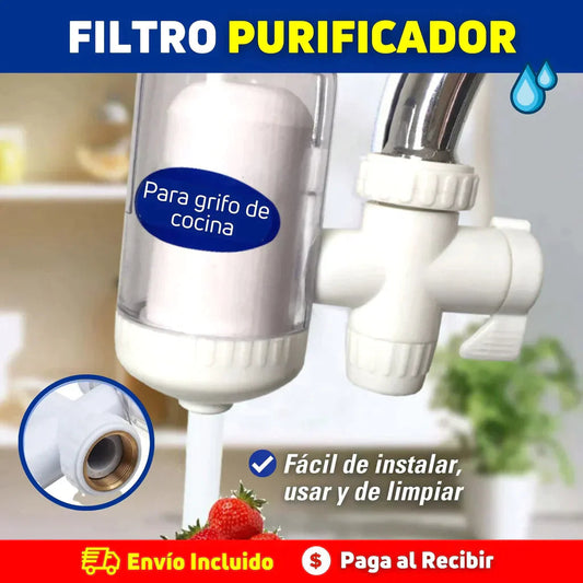 Filtro Purificador De Agua Domestico Para Grifo