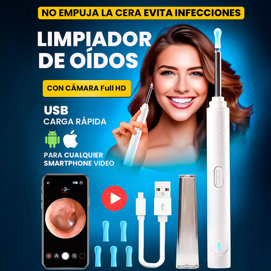 Limpiador de Oídos Inteligente con Cámara HD